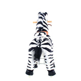 Toddlers Indoor/Outdoor Ride-On Zebra with Cushioned Seat, Anti-Slip Wheels (Ages 4–7)