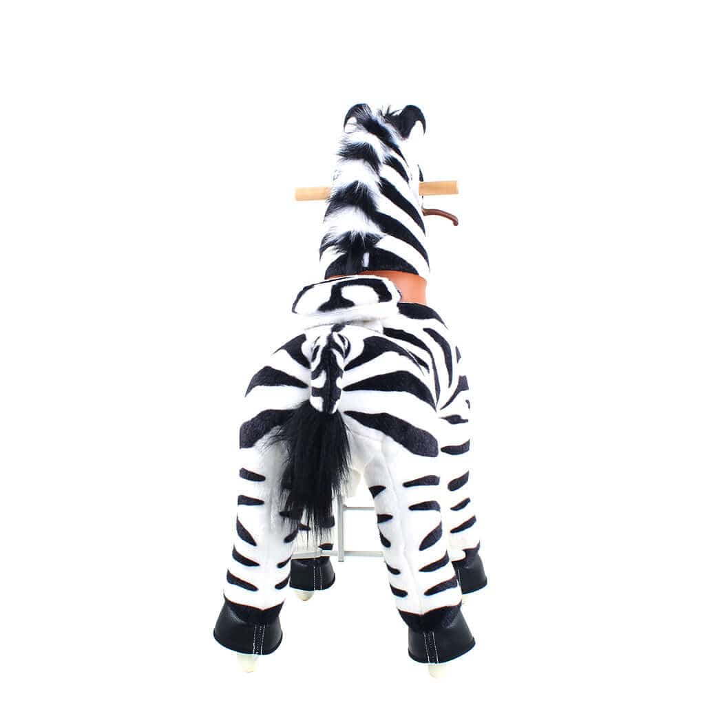 Toddlers Indoor/Outdoor Ride-On Zebra with Cushioned Seat, Anti-Slip Wheels (Ages 4–7)
