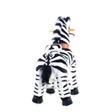 Toddlers Indoor/Outdoor Ride-On Zebra with Cushioned Seat, Anti-Slip Wheels (Ages 4–7)