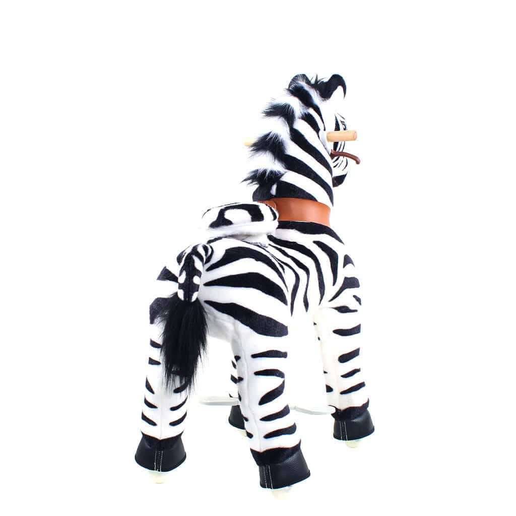 Toddlers Indoor/Outdoor Ride-On Zebra with Cushioned Seat, Anti-Slip Wheels (Ages 4–7)