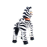 Toddlers Indoor/Outdoor Ride-On Zebra with Cushioned Seat, Anti-Slip Wheels (Ages 4–7)