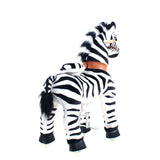 Toddlers Indoor/Outdoor Ride-On Zebra with Cushioned Seat, Anti-Slip Wheels (Ages 4–7)