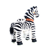 Toddlers Indoor/Outdoor Ride-On Zebra with Cushioned Seat, Anti-Slip Wheels (Ages 4–7)