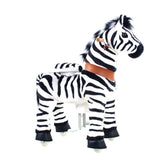 Toddlers Indoor/Outdoor Ride-On Zebra with Cushioned Seat, Anti-Slip Wheels (Ages 4–7)