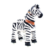 Toddlers Indoor/Outdoor Ride-On Zebra with Cushioned Seat, Anti-Slip Wheels (Ages 4–7)