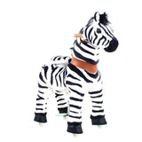 Toddlers Indoor/Outdoor Ride-On Zebra with Cushioned Seat, Anti-Slip Wheels (Ages 4–7)