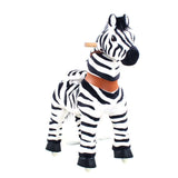 Toddlers Indoor/Outdoor Ride-On Zebra with Cushioned Seat, Anti-Slip Wheels (Ages 4–7)