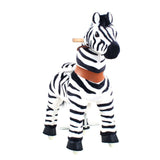 Toddlers Indoor/Outdoor Ride-On Zebra with Cushioned Seat, Anti-Slip Wheels (Ages 4–7)