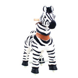Toddlers Indoor/Outdoor Ride-On Zebra with Cushioned Seat, Anti-Slip Wheels (Ages 4–7)