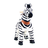Toddlers Indoor/Outdoor Ride-On Zebra with Cushioned Seat, Anti-Slip Wheels (Ages 4–7)