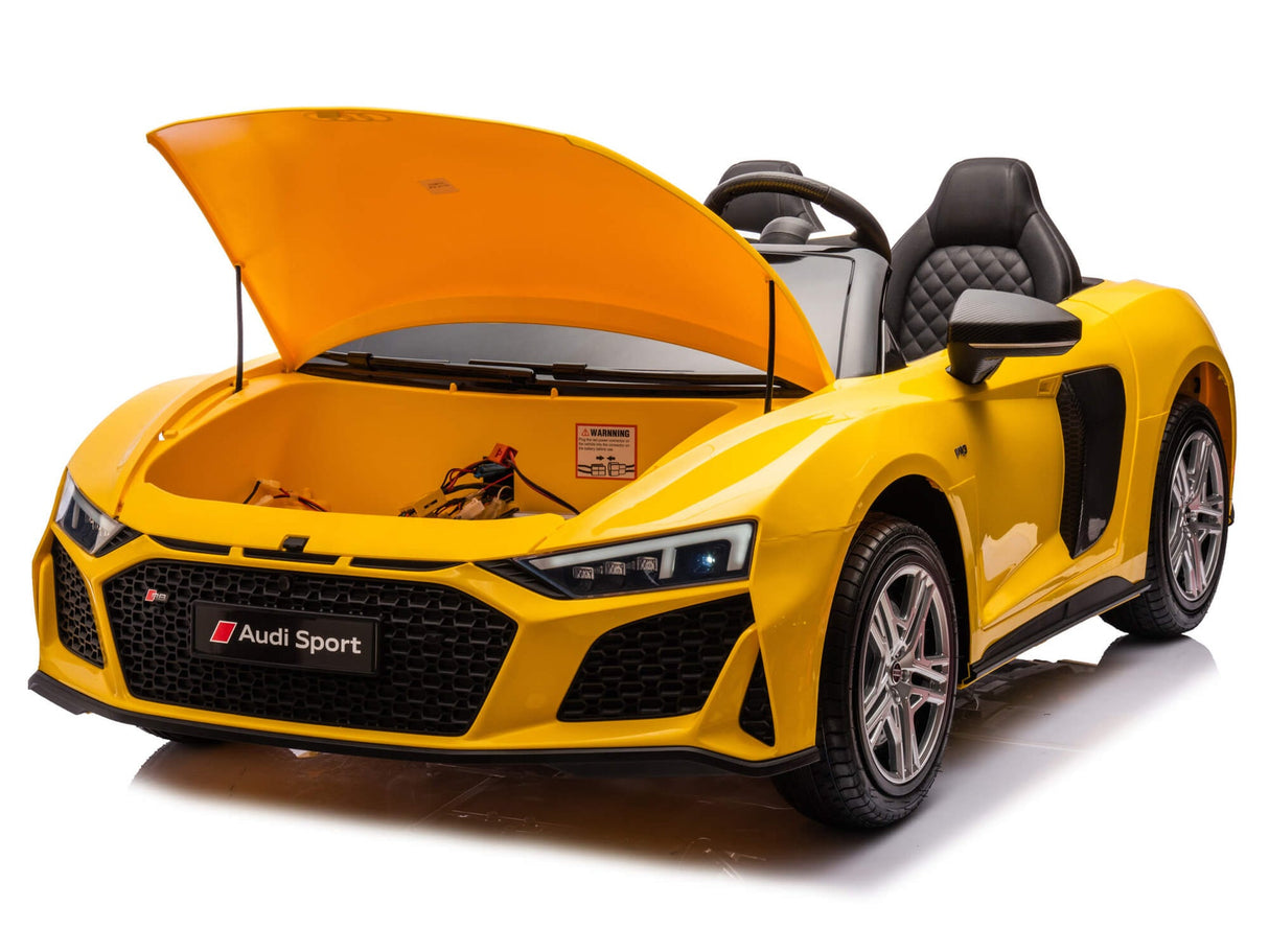 White 24V/200W Giant Limited Edition Audi R8 Spyder 2 Seater Ride on Car