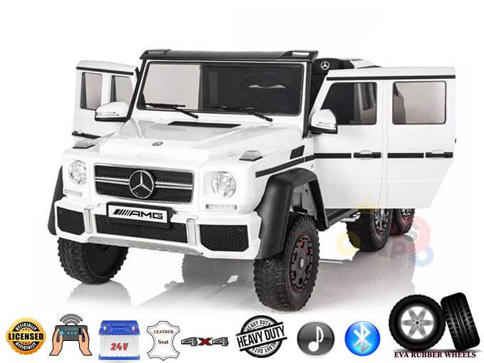 Aanpassing schudden vergelijking Official Limited 2 Seater Mercedes Benz G63 AMG 24V Kids Ride on Car with RC  - Kids Vip