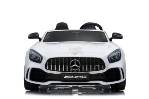 kidsvip mercedes benz gtr 2 seater kids and toddlers ride on car white 2