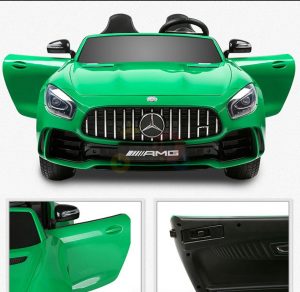 kidsvip mercedes benz gtr 2 seater kids and toddlers ride on car green 15
