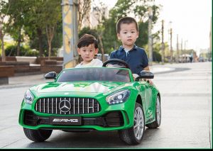 kidsvip mercedes benz gtr 2 seater kids and toddlers ride on car green 20