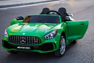 kidsvip mercedes benz gtr 2 seater kids and toddlers ride on car green 24
