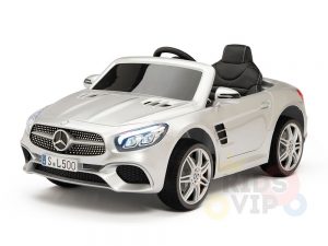 KIDSVIP MERCEDES SL500 KIDS RIDE ON CAR 12 toddlers powered car rubber wheels leather seat SILVER 10