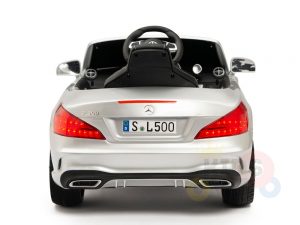 KIDSVIP MERCEDES SL500 KIDS RIDE ON CAR 12 toddlers powered car rubber wheels leather seat SILVER 27