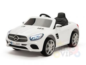 KIDSVIP MERCEDES SL500 KIDS RIDE ON CAR 12 toddlers powered car rubber wheels leather seat WHITE 1