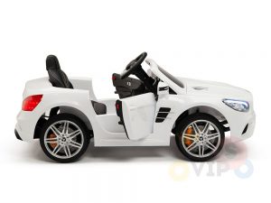 KIDSVIP MERCEDES SL500 KIDS RIDE ON CAR 12 toddlers powered car rubber wheels leather seat WHITE 11