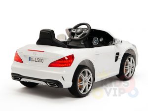 KIDSVIP MERCEDES SL500 KIDS RIDE ON CAR 12 toddlers powered car rubber wheels leather seat WHITE 12
