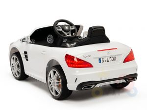KIDSVIP MERCEDES SL500 KIDS RIDE ON CAR 12 toddlers powered car rubber wheels leather seat WHITE 17