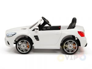 KIDSVIP MERCEDES SL500 KIDS RIDE ON CAR 12 toddlers powered car rubber wheels leather seat WHITE 18