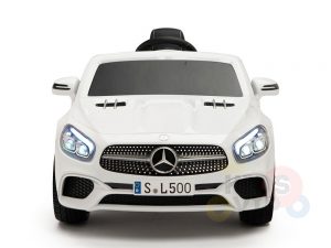 KIDSVIP MERCEDES SL500 KIDS RIDE ON CAR 12 toddlers powered car rubber wheels leather seat WHITE 3