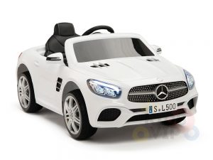 KIDSVIP MERCEDES SL500 KIDS RIDE ON CAR 12 toddlers powered car rubber wheels leather seat WHITE 6