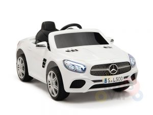 KIDSVIP MERCEDES SL500 KIDS RIDE ON CAR 12 toddlers powered car rubber wheels leather seat WHITE 7