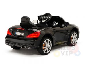 KIDSVIP MERCEDES SL500 KIDS RIDE ON CAR 12 toddlers powered car rubber wheels leather seat black 16