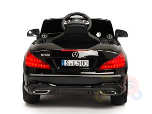 KIDSVIP MERCEDES SL500 KIDS RIDE ON CAR 12 toddlers powered car rubber wheels leather seat black 18