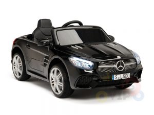 KIDSVIP MERCEDES SL500 KIDS RIDE ON CAR 12 toddlers powered car rubber wheels leather seat black 9