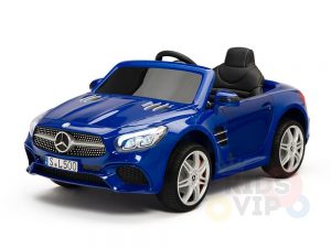 KIDSVIP MERCEDES SL500 KIDS RIDE ON CAR 12 toddlers powered car rubber wheels leather seat blue 12