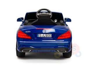 KIDSVIP MERCEDES SL500 KIDS RIDE ON CAR 12 toddlers powered car rubber wheels leather seat blue 3