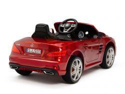 KIDSVIP MERCEDES SL500 KIDS RIDE ON CAR 12 toddlers powered car rubber wheels leather seat red 3