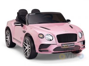 kidsvip pink ride on bentley kids and toddlers 12v car 2