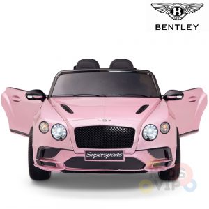 kidsvip pink ride on bentley kids and toddlers 12v car 38