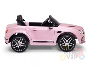 kidsvip pink ride on bentley kids and toddlers 12v car 6