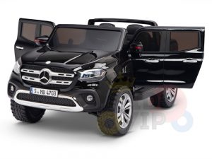 kidsvip mercedes x kids and toddlers ride on car truck 2x12v batteries black 21 1