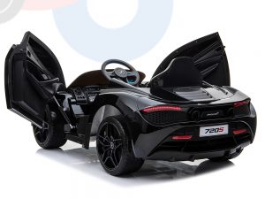 kidsvip mclaren 720s kids toddlers ride on car sport powered 12v rubber wheels leather seat rc black 54