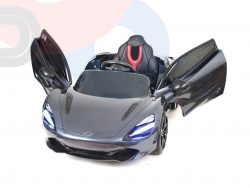 kidsvip mclaren 720s kids toddlers ride on car sport powered 12v rubber wheels leather seat rc black 7
