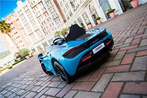 kidsvip mclaren 720s kids toddlers ride on car sport powered 12v rubber wheels leather seat rc blue 49