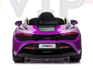 kidsvip mclaren 720s kids toddlers ride on car sport powered 12v rubber wheels leather seat rc purple 52