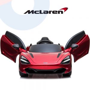 kidsvip mclaren 720s kids toddlers ride on car sport powered 12v rubber wheels leather seat rc red 11