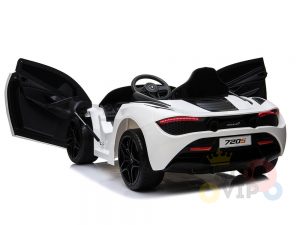 kidsvip mclaren 720s kids toddlers ride on car sport powered 12v rubber wheels leather seat rc white 33