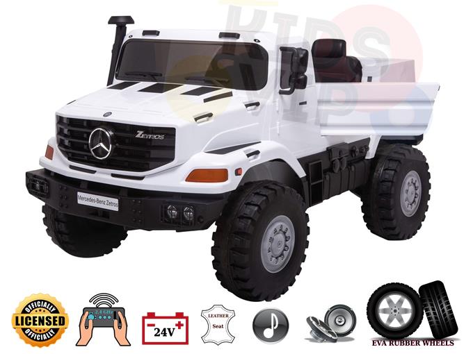 2 Seats Ultimate XXL Mercedes Benz Zetros 24V Kids Ride On Truck Car with Remote Control