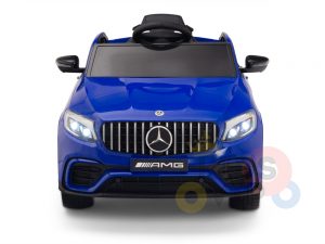 kidsvip mercedes benz glc63 glc suv kids and toddlers ride on car 4wd 4x4 12v leather seat rubber wheels blue 12