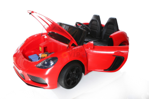 KIDSVIP XXL RIDE ON CAR FOR BIG KIDS 24V 180W RUBBER WHEELS LEATHER SEAT red 22