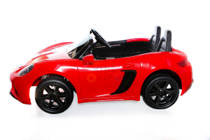 KIDSVIP XXL RIDE ON CAR FOR BIG KIDS 24V 180W RUBBER WHEELS LEATHER SEAT red 40